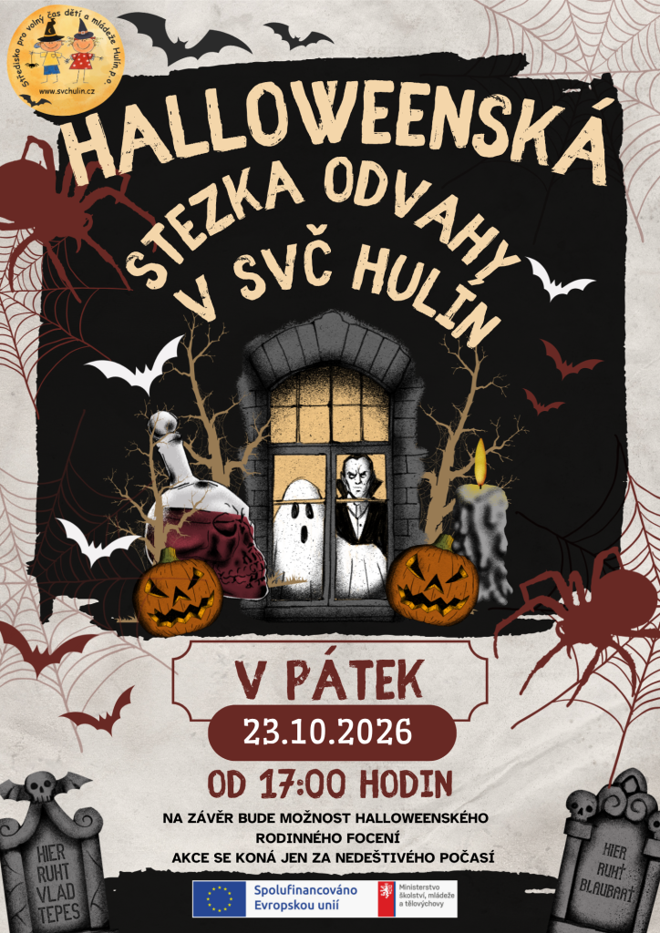 Haloweenská stezka odvahy v SVČ Hulín