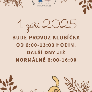 První školní den : )