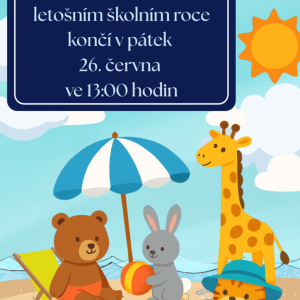 Informace pro rodiče dětí zájmového útvaru Klubíčko ohledně konce školního roku.