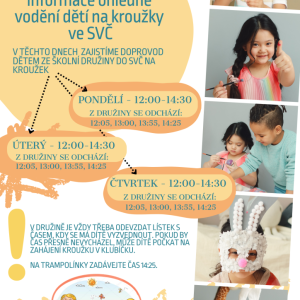 Vodění dětí ze ŠD HULÍN do kroužků ve SVČ HULÍN